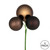  Vickerman N193075 18" Chocolate Ornament Pick 4/Bg 