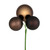  Vickerman N193075 18" Chocolate Ornament Pick 4/Bg 