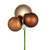 Vickerman N193076 18" Mocha Ornament Pick 4/Bg