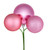 Vickerman N193079 - 18 inch Pink 4-Finish Ball Christmas Ornament - 4 Pack