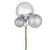 Vickerman N193107 18" Silver Ornament Pick 3/Bg