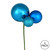 Vickerman N193112 18" Turquoise Ornament Pick 3/Bg