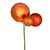 Vickerman N193118 18" Burnish Orange Ornament Pick 3/Bg