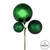 Vickerman N193124 18" Emerald Ornament Pick 3/Bg