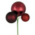 Vickerman N193165 18" Burgundy Ornament Pick 3/Bg
