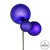 Vickerman N193166 - 18 inch Purple 4-Finish Ball Christmas Ornament - 3 Pack