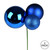 Vickerman N193202 18" Blue Ornament Pick 2/Bg