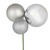 Vickerman N193207 18" Silver Ornament Pick 2/Bg