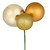 Vickerman N193208 - 18 inch Gold 4-Finish Ball Christmas Ornament - 2 Pack