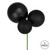Vickerman N193217 - 18 inch Black 4-Finish Ball Christmas Ornament - 2 Pack