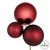 Vickerman N193219 - 18 inch Wine 4-Finish Ball Christmas Ornament - 2 Pack
