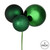  Vickerman N193224 18" Emerald Ornament Pick 2/Bg 