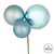 Vickerman N193232 - 18 inch Baby Blue 4-Finish Ball Christmas Ornament - 2 Pack