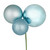 Vickerman N193232 - 18 inch Baby Blue 4-Finish Ball Christmas Ornament - 2 Pack