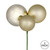 Vickerman N193238 - 18 inch Champagne 4-Finish Ball Christmas Ornament - 2 Pack