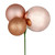 Vickerman N193258 - 18 inch Rose Gold Ball Christmas Ornament - 2 Pack