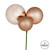 Vickerman N193280 - 18 inch Cafe Latte Ball Christmas Ornament - 2 Pack