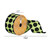 Vickerman Q180407 2.5"x10yd Green/Black Polka Dots Ribbon