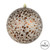  Vickerman N195676D 6" Mocha Crackle Ball Ornament 4/Bag 