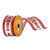 Vickerman Q214631 - Red / Cream Nutcracker Wired Christmas Ribbon - 2.5" x 10 Yards