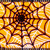 Vickerman Q215045 2.5"x10yd Orange Black Spider Web Ribbon