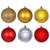 Vickerman N220553 3" Gold Red Silver Ornament Asst 24/box