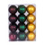 Vickerman N220556 - 3 inch Green, Gold & Burgundy Ball Christmas Ornament Set - 24 Pack