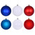 Vickerman N220568 3" Red White Blue Ornament Asst 24/box