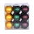 Vickerman N220756 - 4 inch Green, Gold & Burgundy Ball Christmas Ornament Set - 18 Pack