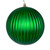  Vickerman N222404DMV 6" Green Matte Lined Ball Ornament 4/Bg 