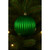 Vickerman N222404DMV 6" Green Matte Lined Ball Ornament 4/Bg