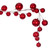 Vickerman N222603 - 10 ft Red Ornament Garland - Unlit
