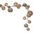 Vickerman N222738 - 10 ft Champagne Rose Ornament Garland - Unlit