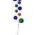  Vickerman N222769 10ft Green-Purple-Cop Gold Ball Garland 