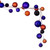Vickerman N222771 - 10 ft Purple Orange Black Ball Christmas Garland - Unlit