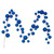 Vickerman N222802 - 10 ft Blue Ornament Garland - Unlit