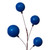 Vickerman N222802 - 10 ft Blue Ornament Garland - Unlit