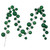 Vickerman N222804 - 10 ft Green Ornament Garland - Unlit