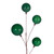 Vickerman N222804 - 10 ft Green Ornament Garland - Unlit