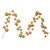 Vickerman N222808 - 10 ft Gold Ornament Garland - Unlit
