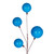 Vickerman N222812 - 10 ft Turquoise Ornament Garland - Unlit