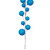Vickerman N222812 - 10 ft Turquoise Ornament Garland - Unlit