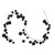 Vickerman N222817 - 10 ft Black Ornament Garland - Unlit