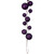 Vickerman N222826 - 10 ft Plum Ornament Garland - Unlit