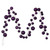 Vickerman N222826 - 10 ft Plum Ornament Garland - Unlit