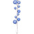 Vickerman N222829 - 10 ft Periwinkle Ornament Garland - Unlit
