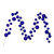 Vickerman N222866 - 10 ft Purple Ornament Garland - Unlit