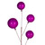 Vickerman N222870 - 10 ft Fuchsia Ornament Garland - Unlit