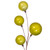 Vickerman N222873 - 10 ft Lime Ornament Garland - Unlit