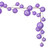 Vickerman N222886 - 10 ft Lavender Ornament Garland - Unlit